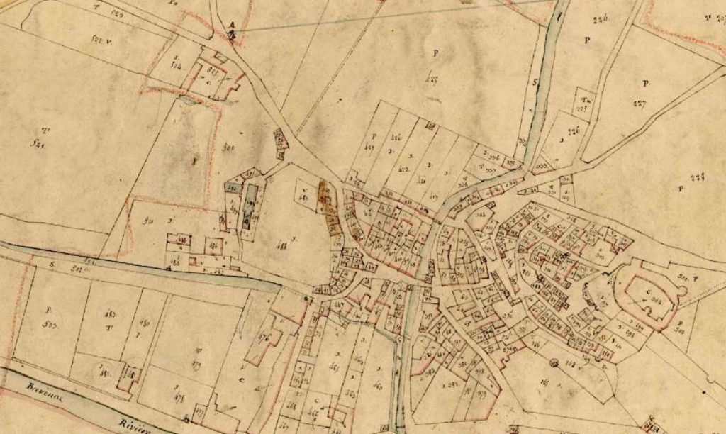 plan cadastre Sain Bel 1828